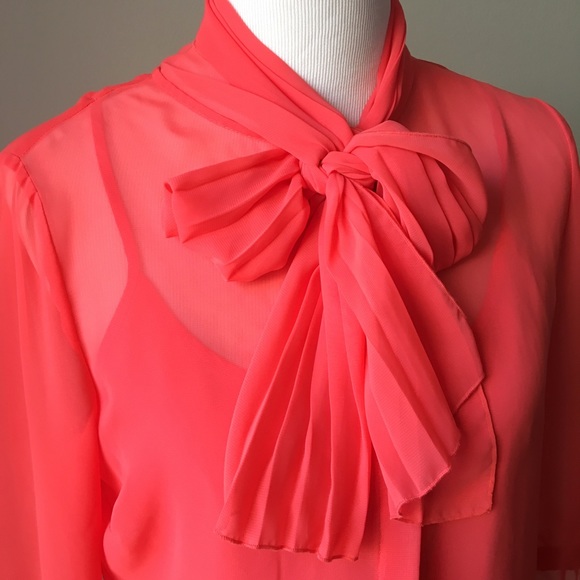 DONATED Coral Blouse | Worthington - Picture 2 of 3